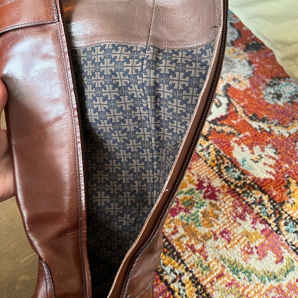 Tory Burch Grace Knee High Leather Riding Boots - Picture 8 of 9